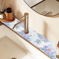 thumbnail image 2 of Yayeee Faucet Mat for Kitchen Sink 30" Diatomite Long Splash Guard Pad, Pastel Flower Pattern, 2 of 7