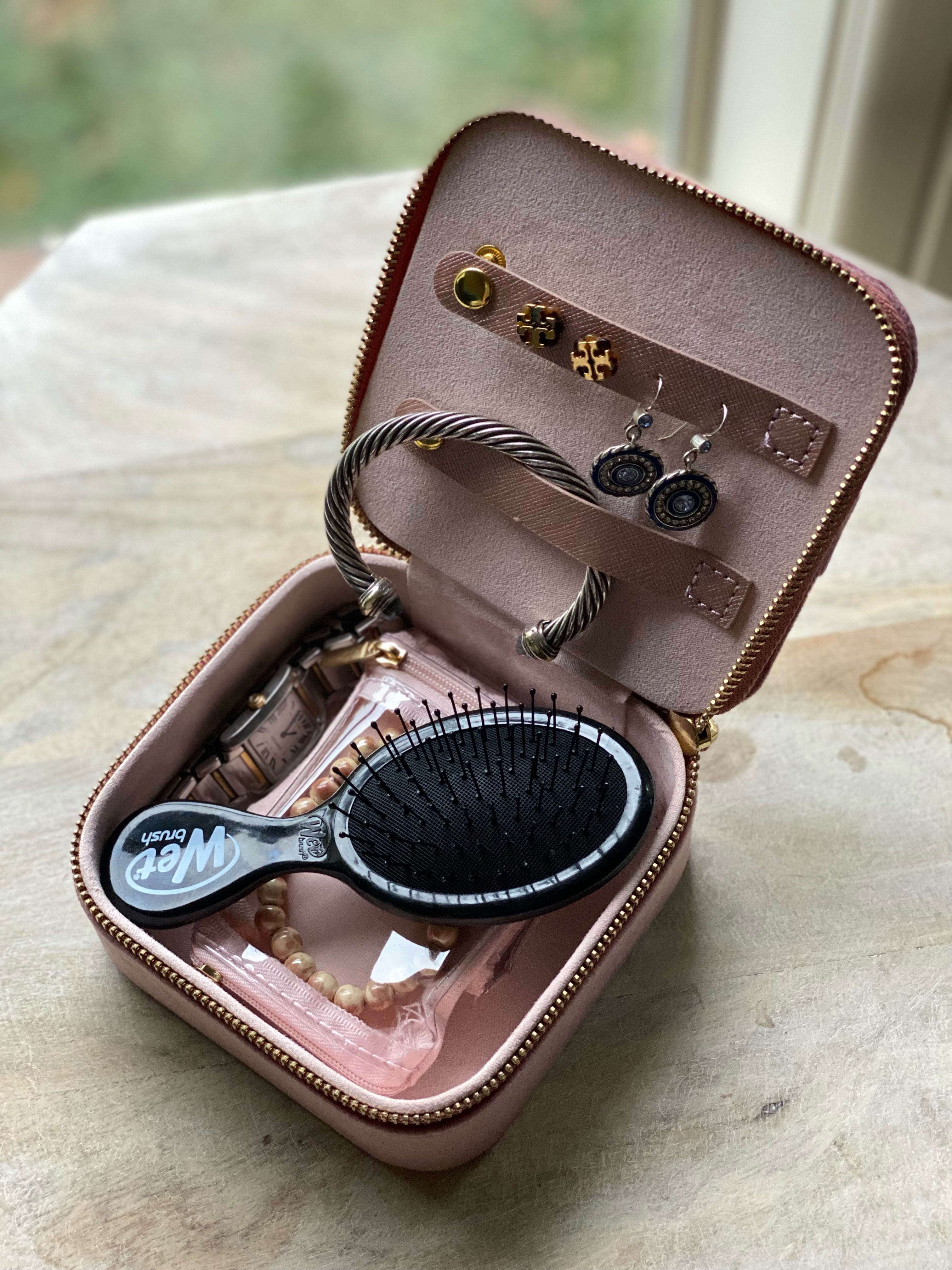Hives & Honey Vida Rose Jewelry Travel Case with Storage for Women