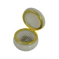 thumbnail image 2 of Three Star Import & Export AB180 2.5 in. White Alabaster Trinket Box, 2 of 4
