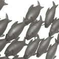 thumbnail image 5 of DecMode Dark Brown Metal Swimming Fish Wall Decor, 5 of 15