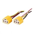 thumbnail image 1 of 2 Pcs H4 9003 HB2 Female Ceramic Wire Harness Headlight Sockets Plug, 1 of 8