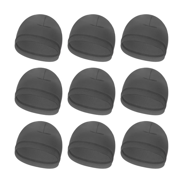 Gorro interior para casco Uxcell para hombres, sombreros que absorben el sudor, gorras elásticas para debajo de cascos para correr, bicicleta, motocicleta y ciclismo en gris oscuro