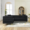 thumbnail image 3 of Juiluna 81.5-Inch Oversized Corner Sofa 5-Seater Corner Sofas With 3 Cushions Family Entertainment Centre Chaise Couch Upholstered L Shaped Couch, 3 of 9