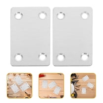 CATIEBYE Stainless Steel Flat Brackets for Furniture, Metal Plates , Heavy Duty Support Hardware