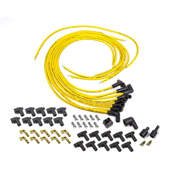 Moroso Blue Max Spark Plug Wire Set Spiral Core 8 mm Yellow V8 P/N 73217
