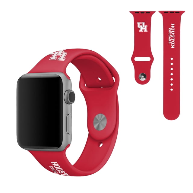 Correa De Reloj De Silicona Soar Ncaa De 42 Mm Houston Cougars