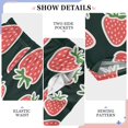 thumbnail image 4 of Cute Strawberry Pattern Pajama Pants Soft Lightweight Lounge Pants Bottoms Sleep Pants Warm Comfy, 4 of 9