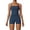 Z-Light Blue373, variant on Womens Summer 2 Piece Sweater Sets Yoga Back Tie Sleeveless Slim Tank Top Square Collar Solid Color With Tight Shorts For Summer Sports Fitness Activewear Workout Sets For Female