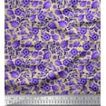 thumbnail image 1 of Soimoi Cotton Poplin Fabric Dot,Leaves & Floral Artistic Decor Fabric Printed Yard 56 Inch Wide, 1 of 1