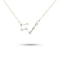 thumbnail image 4 of Ins Constellations Theme Friendship Necklace Rhinestone Comfortable Delicate with Display Card Pendant for Lover Festival Gifts Taurus Silver, 4 of 6