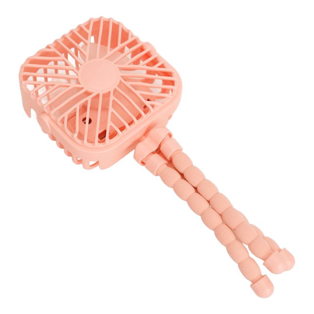 Portable Fan with 3 Wind Gears LED Light and Flexible Tripod for Baby Desktop