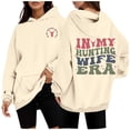 thumbnail image 2 of WEAIXIMIUNG Robes Chandail en Molleton pour Femmes 2025 Décontracté Été Dos Imprimé Manches Longues Pull à Capuche, 2 of 3