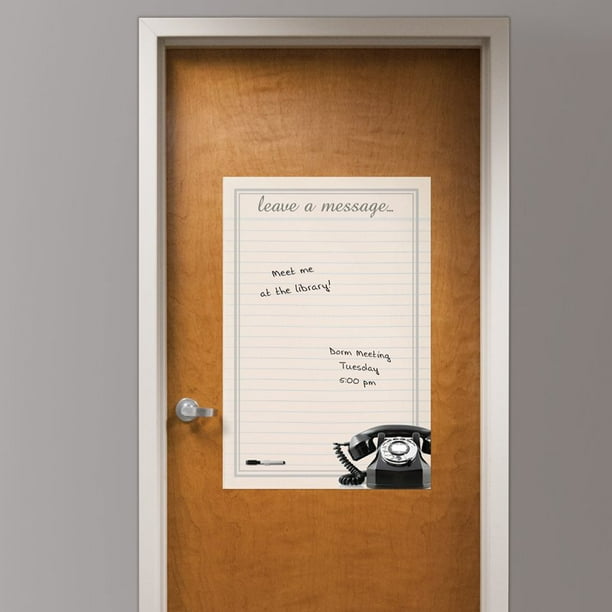 WallPops Vintage Leave A Message Giant Dry Erase Decal