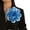 Blue, variant on Fashionable Fabric Big Flower Brooch Handmade Lapel Pin Jewelry Beautiful Fabric Flower Brooch Pin for Women Attire