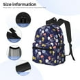thumbnail image 3 of Fuzoiu Colorful Jellyfish Print School Backpack for Teens,Large Bookbag,Lightweight Laptop Bag for Travel, Work, School & Outdoor Adventures, 3 of 6