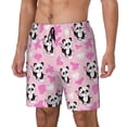 thumbnail image 1 of Fotbe Funny Panda Draws A Heart Traje de Baño para Hombre – Shorts de Natación de Secado Rápido con Forro y Bolsillos-Medium, 1 of 6