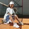 thumbnail image 6 of Women’s Knee Length Golf Skort Long Tennis Skirt with Inner Shorts Pockets High Waist Athletic Workout Skirt UPF50+, 6 of 6
