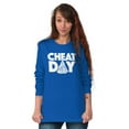 thumbnail image 3 of Cheat Day Pizza Fitness Food Craving Long Sleeve TShirt Men Women Brisco Brands L, 3 of 6