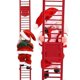 thumbnail image 1 of Electric Santa Claus Christmas Tree Ornaments Climbing Oclimbing Ladder Christma Decoration New Year Gift With Music, 1 of 5