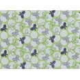 thumbnail image 2 of Zelouf Butterfly And Dots Print On Shantung [En Cad]  , Sewing, DIY, Crafts Fabric by the Yard, Lime/white, 10 Yard, 2 of 2