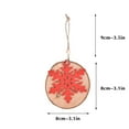 thumbnail image 3 of Zmeidao Wooden Snowflake Ornaments, Hollowed Snowflake Christmas Tree Hanging Ornaments, Rustic Crafts with Rope for Xmas Tree Decor, 3 of 5