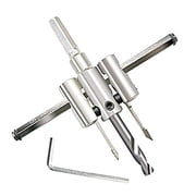 BIBABLYKE 30-120/200/300mm Adjustable Circle Hole Cutter Wood Drywall Wireless Drill Bit Saw Round Cutting Blade Aircraft TypeTool