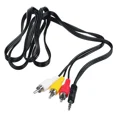 thumbnail image 4 of 3Rca Male To 3.5Mm Male Audio Video Cord Av Dv Aux Cable Adapter Converter Usa, 4 of 6