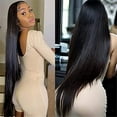thumbnail image 6 of Straight Hair Brazilian Silky Straight Human Hair Weave Bundles Natural Black 1/3 pcs/lot 100% Human Hair Bundles Remy Hair Extension, 6 of 8