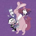 thumbnail image 2 of Girl's The Nightmare Before Christmas Easter Bunny Caught Graphic Tee Purple Berry Large, 2 of 4