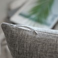 thumbnail image 4 of Phantoscope Textural Faux Linen Series Decorative Throw Pillow, 20" x 20", Grey, 1 Pack, 4 of 6