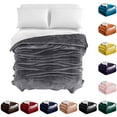 thumbnail image 5 of Large Sherpa Fleece Blanket Queen Size Super Soft Mink Reversible Sofa Bed Throw, 5 of 23