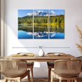 thumbnail image 3 of Elephant Stock Alpine Lake Near Mt. Rainier Wall Art - Horizontal Multi Panel Canvas - Living Room Wall Decor - Nature Multi Panel - Gray And Blue Decor - 57" x 36", 3 of 8
