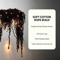 thumbnail image 4 of 6.56 Ft Halloween Black Rope Fringe Garland, Lighted Faux Black Garland Gothic Hanging Vine for Mantle Banister Spooky Halloween Decor, 4 of 7