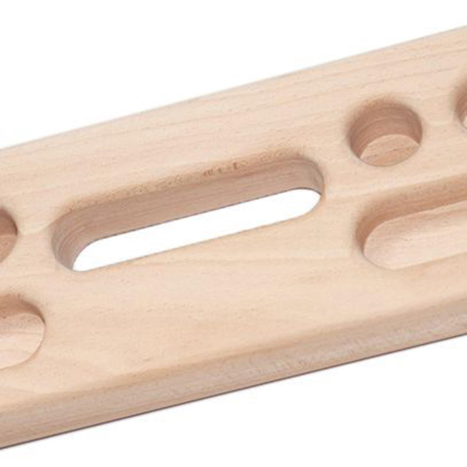 Colaxi Climbing Pull Fingerboard Building Core Strength Wooden 50cmx10cm for Climbers Indoor Beginners