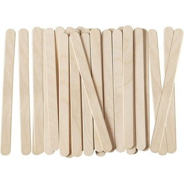 GUSTO 4.5" Popsicle Stick Set Multipurpose Wooden Sticks for Crafts, 200-Pack