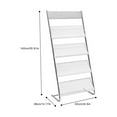 thumbnail image 4 of 4 Tiers Magazine Rack Display Organizer Stand Freestanding Shelf Max 15kG, 4 of 33