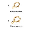 thumbnail image 3 of Maytalsory Spring Ring Clasp Jewelry Bracelet Bangle Necklace Buckle DIY Making Replacement Finding Spare Part Accessories 5mm, 3 of 6