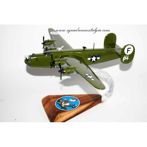 Lockheed Martin®(Consolidated) B-24 Liberator,701st BS 'Hell's Warrior' 445th BG, 18" Mahogany Model