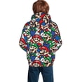 thumbnail image 6 of Lsque Mario Patten Youth Hoodie Sweatshirt Pullover with Kangaroo Pocket Boys and Girls Hoodie Warm Hoodie for Kids, 6 of 8