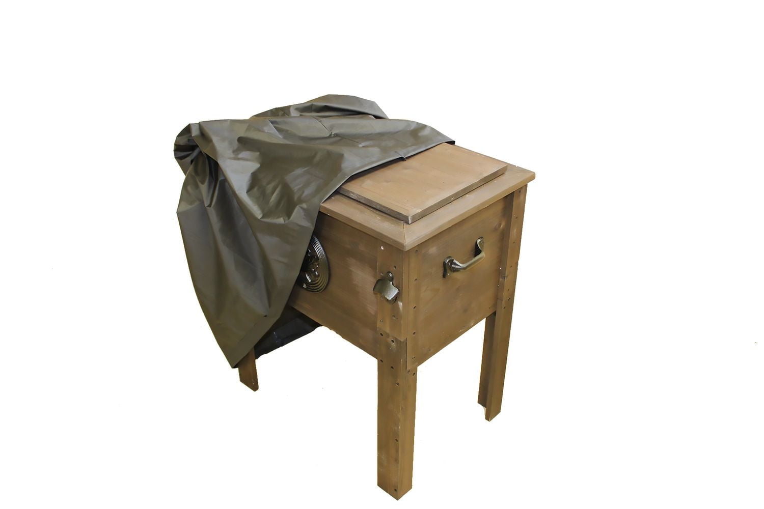 Glacière en bois rustique 53QT