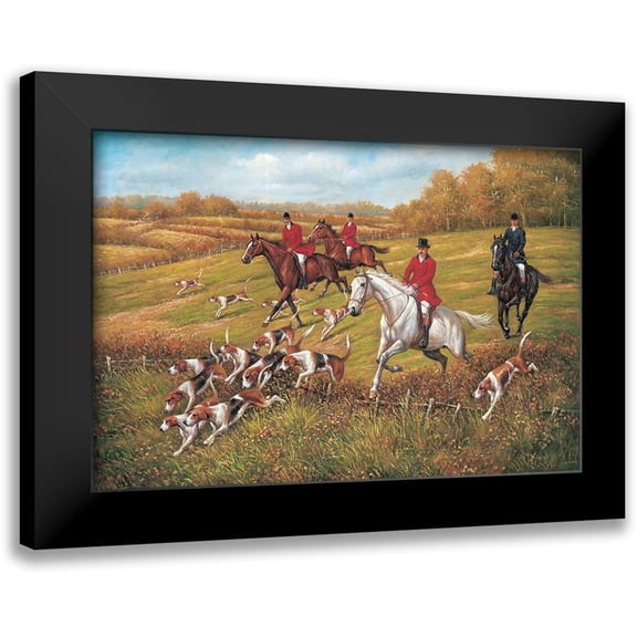 Schwarz, Johann 14x11 Black Modern Framed Museum Art Print Titled - Hunting near Bristol
