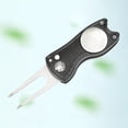 thumbnail image 3 of Outil de Réparation de Golf Pliant en Acier Inoxydable - et Noir, 3 of 8