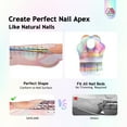 thumbnail image 6 of SAVILAND Long Sticky Nail Forms: Ultra-Long Length Reusable Nail Extension Form Pink Self-adhesive & Sturdy-Paper Acrylic Nail Forms for Builder Nail Gel Acrylic Nails Nail Tech, 6 of 7