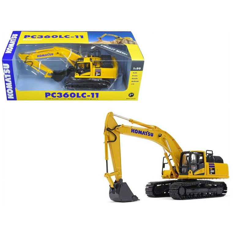 ユニバーサルホビー KOMATSU PC-360LC-11 ダイキャストモデル 1/50 Komatsu PC360LC-11 Excavator by First Gear — Outback Toys