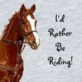 thumbnail image 2 of CafePress - Id Rather Be Riding! Horse Infant Bodysu Body Suit - Cute Infant Bodysuit Baby Romper - Size Newborn - 24 Months, 2 of 3
