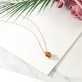 thumbnail image 4 of Gem Stone King 14K Yellow Gold Twilight Orange Mystic Quartz Solitaire Pendant Necklace for Women | 2.70 Cttw | Gemstone Birthstone | Oval 10X8MM | with 18 inch Silver Chain, 4 of 4