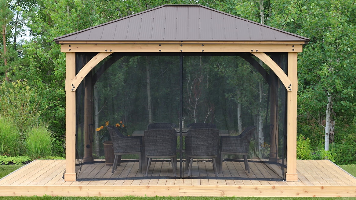 14' Meridian Gazebo Mosquito Mesh Kit 