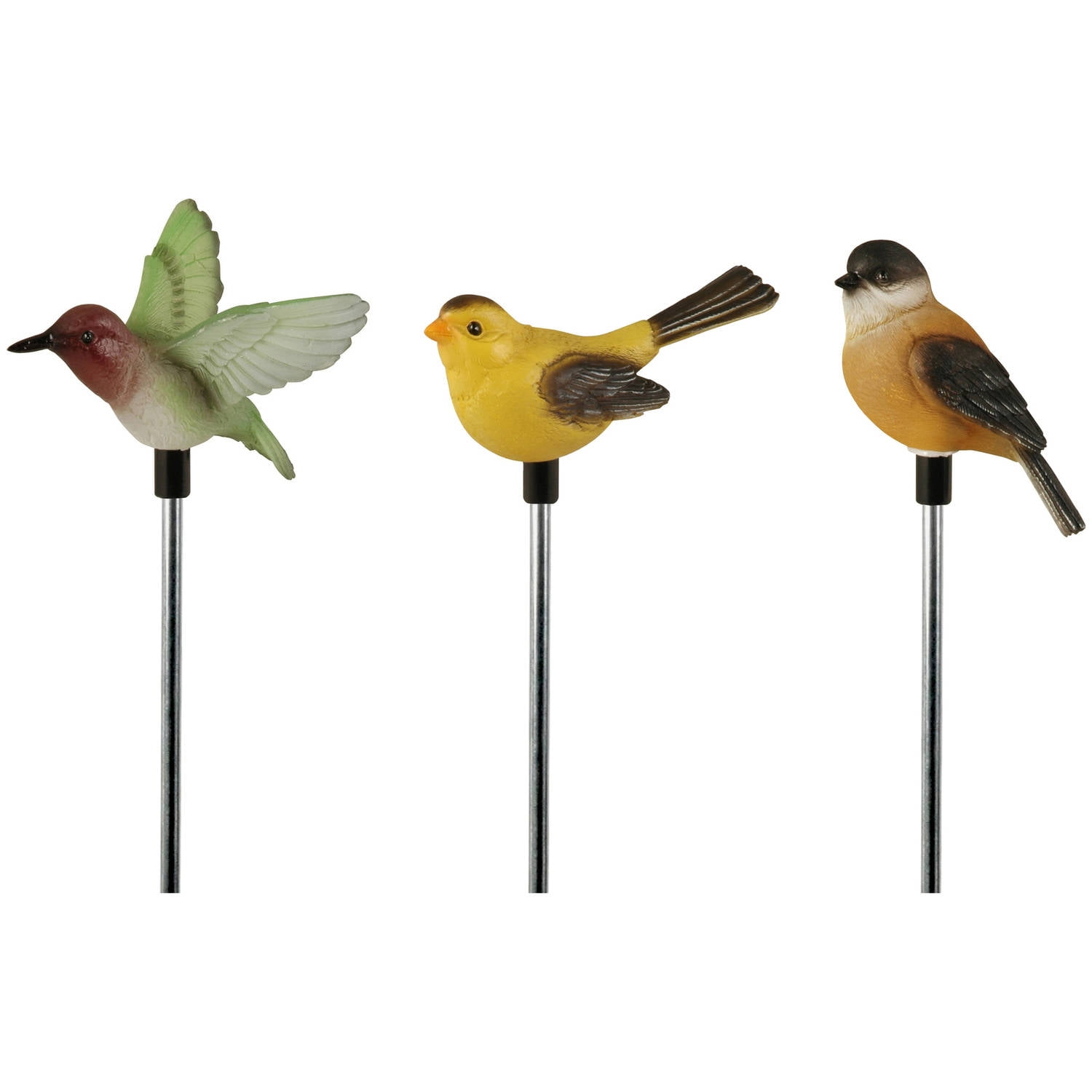 solar bird stake light