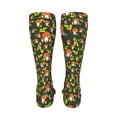 thumbnail image 6 of Bingfone Mushroom Leaf Print Compression Socks for Women and Men Long Socks for Running Athletic Cycling Nurse, 6 of 8
