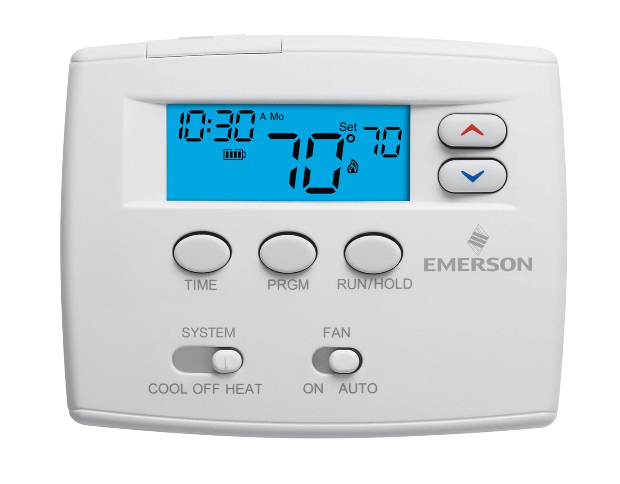 WhiteRodgers 1F800261 5 Day Programmable Digital Thermostat White